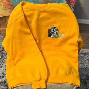 Yellow Graphic Men's Sweater
